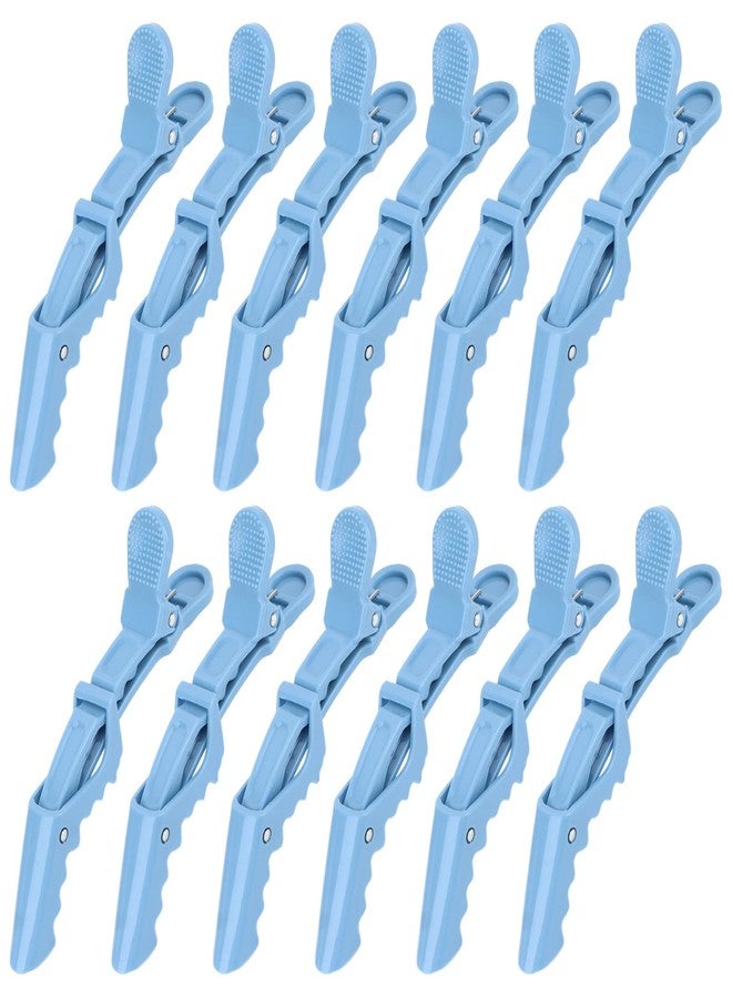 ACO-UINT 12Pcs Blue Hair Clips, Hair Styling Clips for Sectioning, Alligator Hair Clips for Hair Salon, Hair Accessories for Women - Image 1